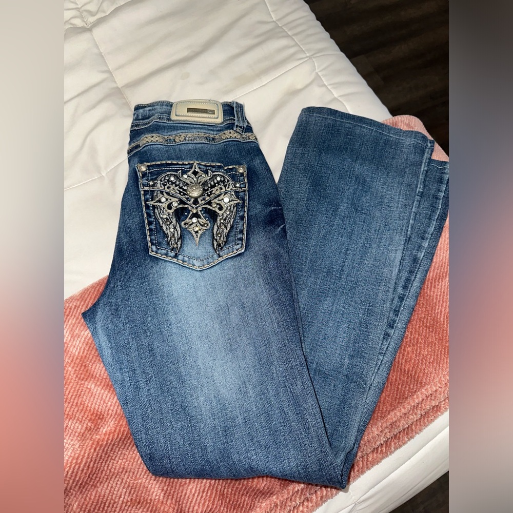 Women’s sexy couture petite bootcut jeans